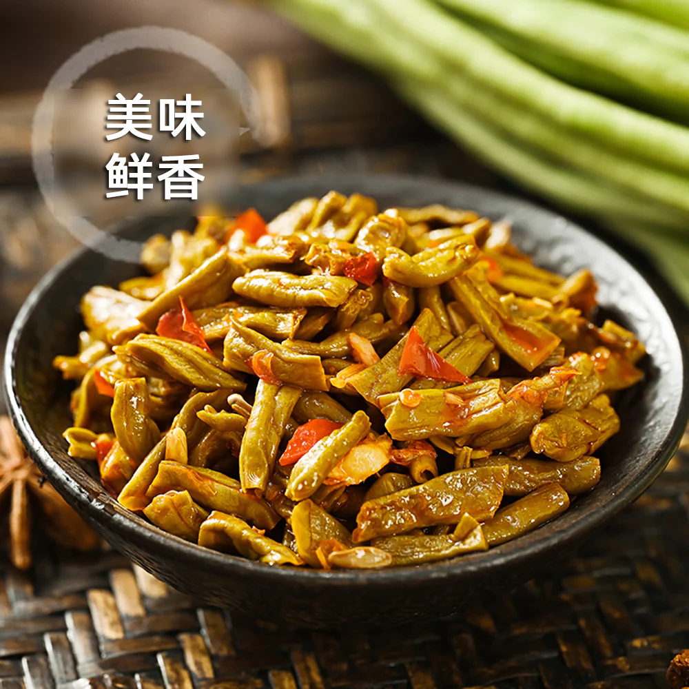 Caihuaxiang Stir-Fried Pickled Long Beans - 330g - Image 5