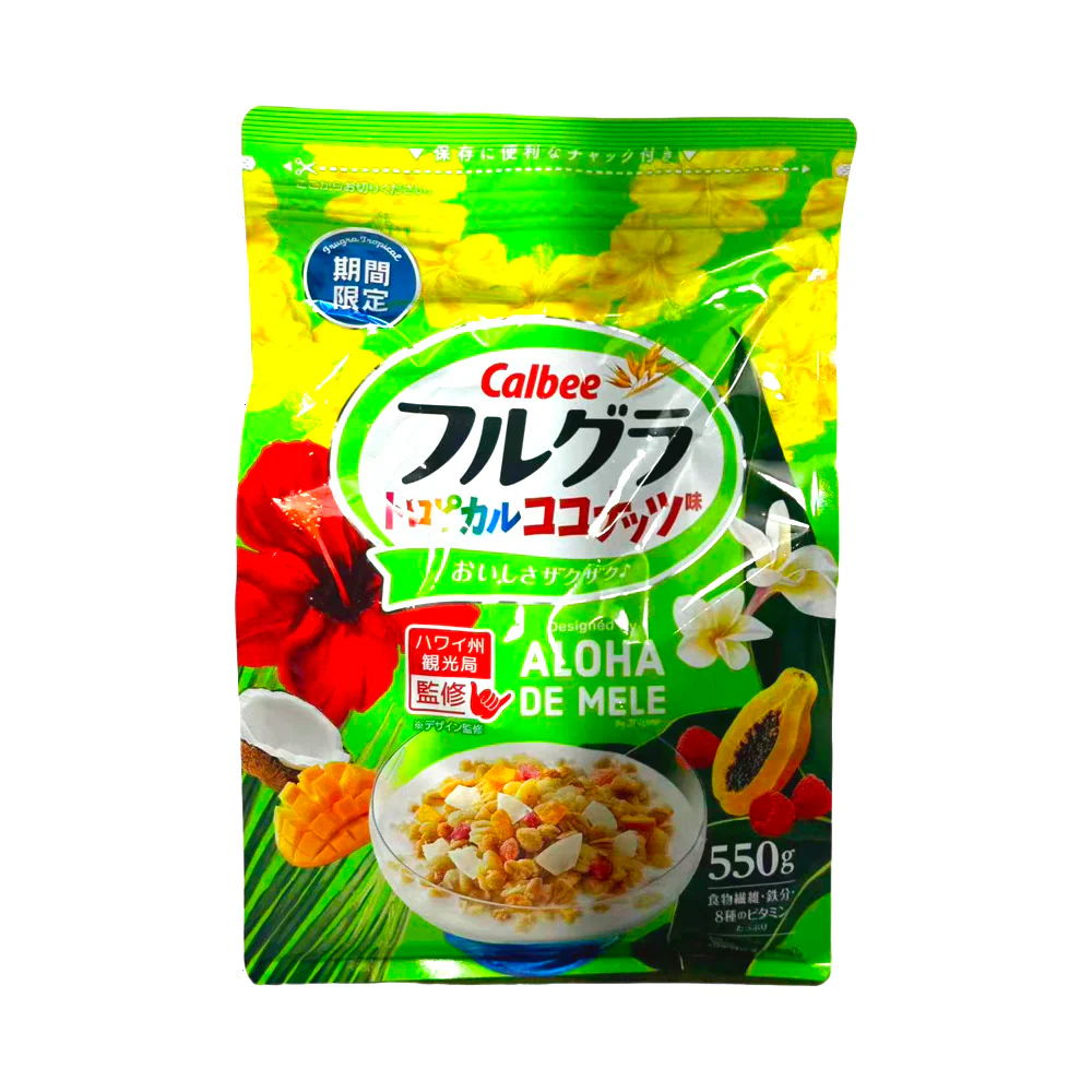 Calbee Frugra Tropical Coconut Fruit Granola 550g – Limited Edition