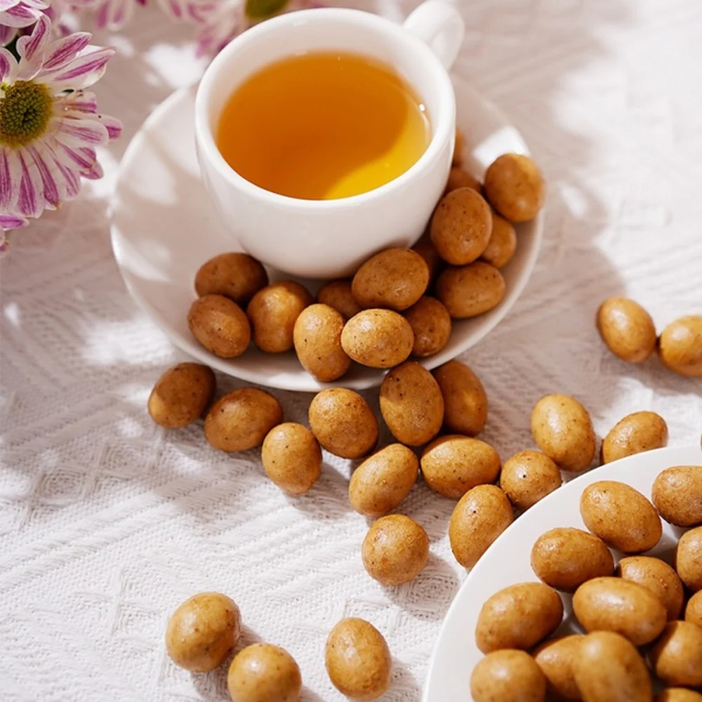 California Field Matsutake Organic Fish-Skin Coated Peanuts 1kg - Crispy Coated Peanut Snack - Image 4