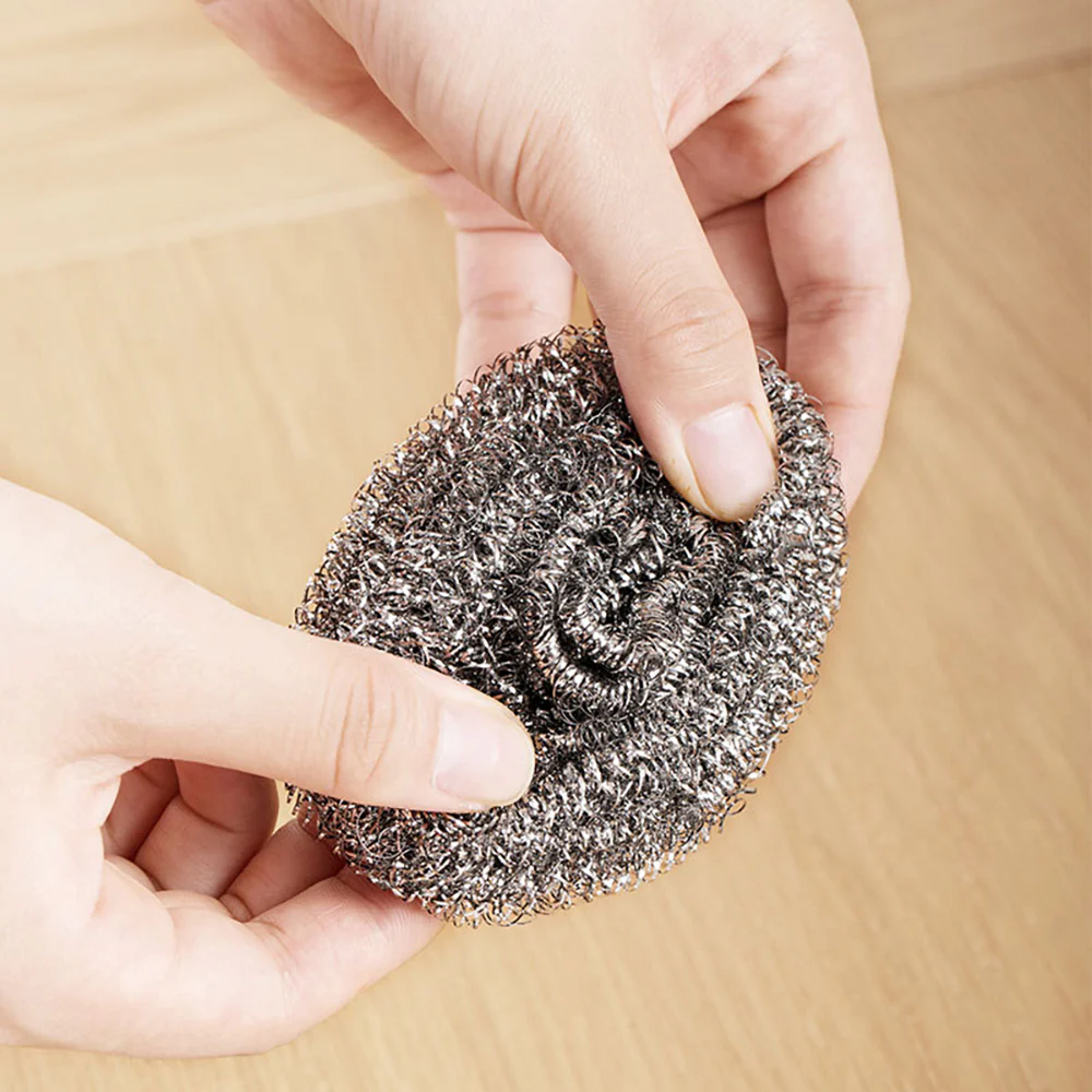 Camellia Brand Metal Steel Wool Scrubbers, Pack of 6 - Image 3