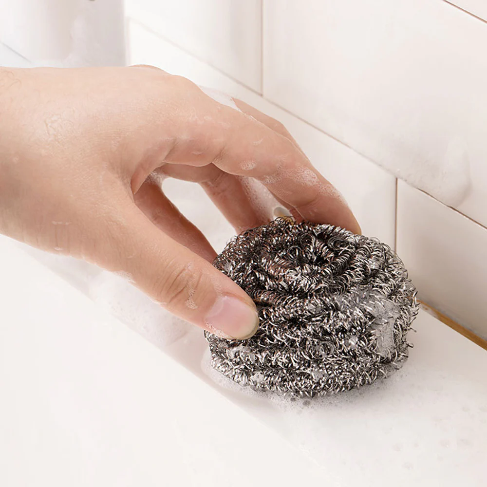 Camellia Brand Metal Steel Wool Scrubbers, Pack of 6 - Image 4
