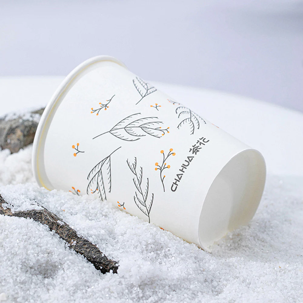 Camellia Medium Size Wax-Free Coated Paper Cups 225ml, Pack of 40 - Image 2