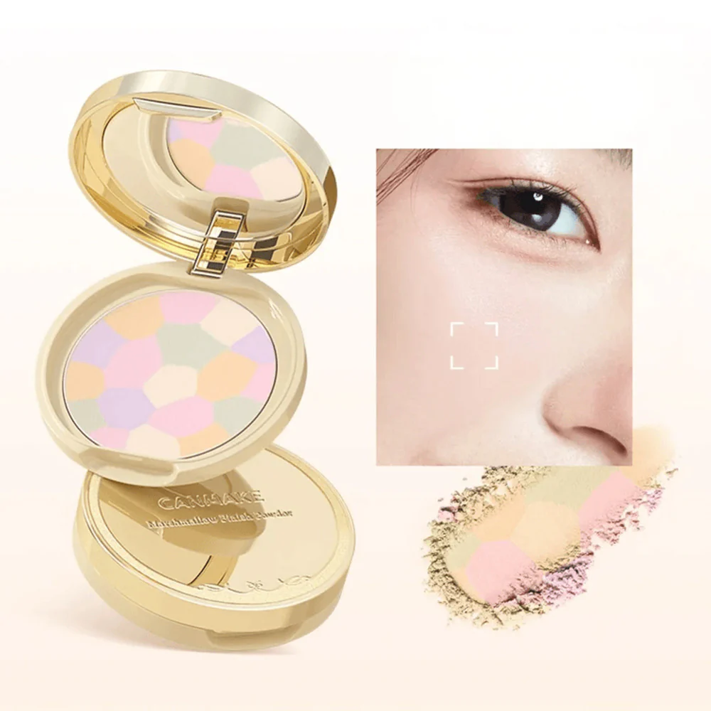 CANMAKE Marshmallow Finish Powder Abloom 01 – Dazzling Bouquet Colour-Correcting Compact - Image 3