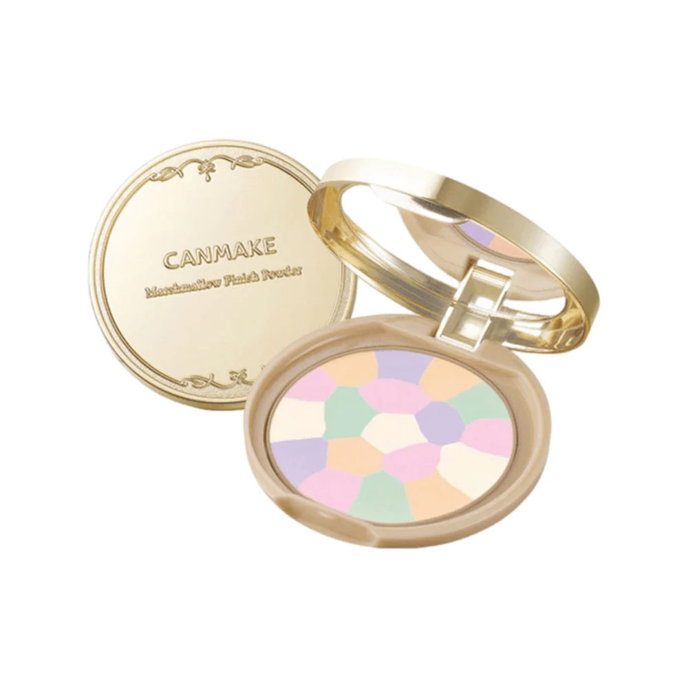 CANMAKE Marshmallow Finish Powder Abloom 01 – Dazzling Bouquet Colour-Correcting Compact - Image 4