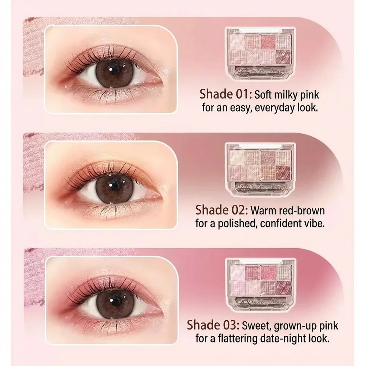 CANMAKE Petit Palette Eyes Multi-Colour Eyeshadow Palette – Multiple Shades Available - Image 3
