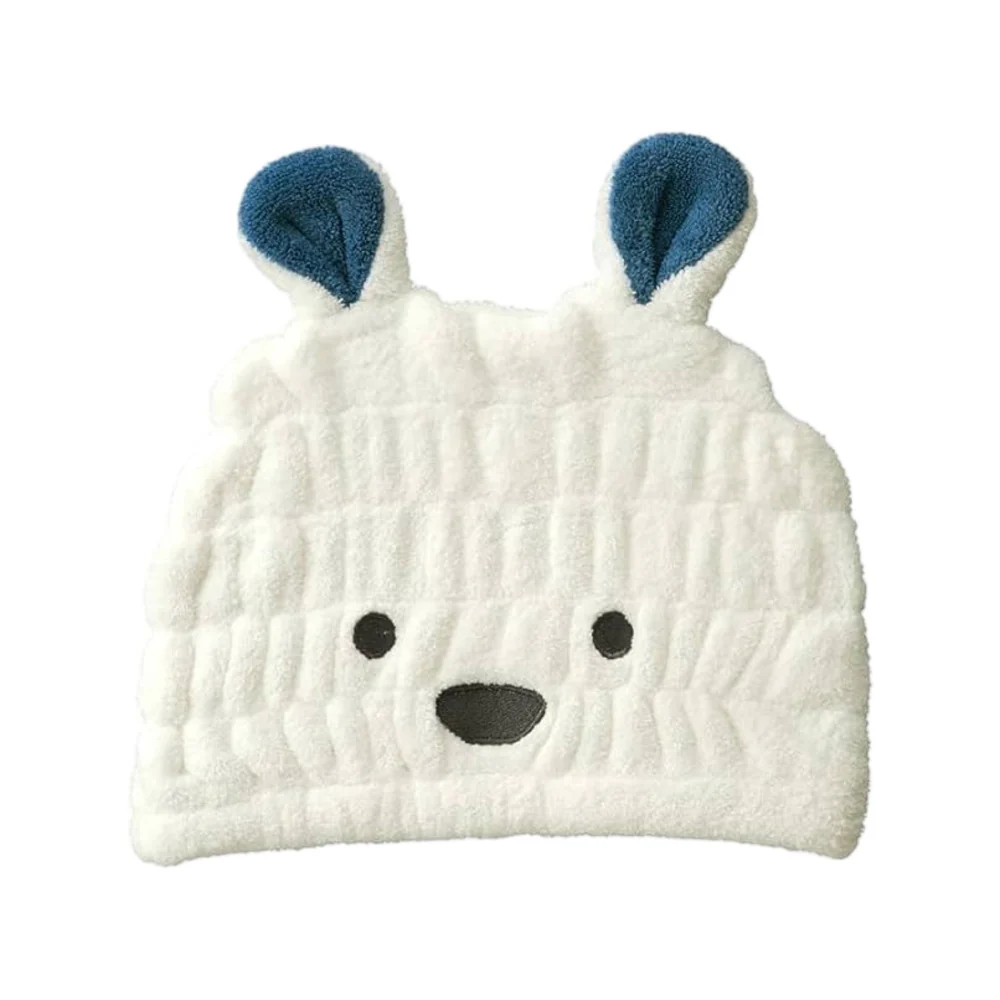 Carari Microfiber Kids Hair-Drying Cap – Polar Bear - Image 2