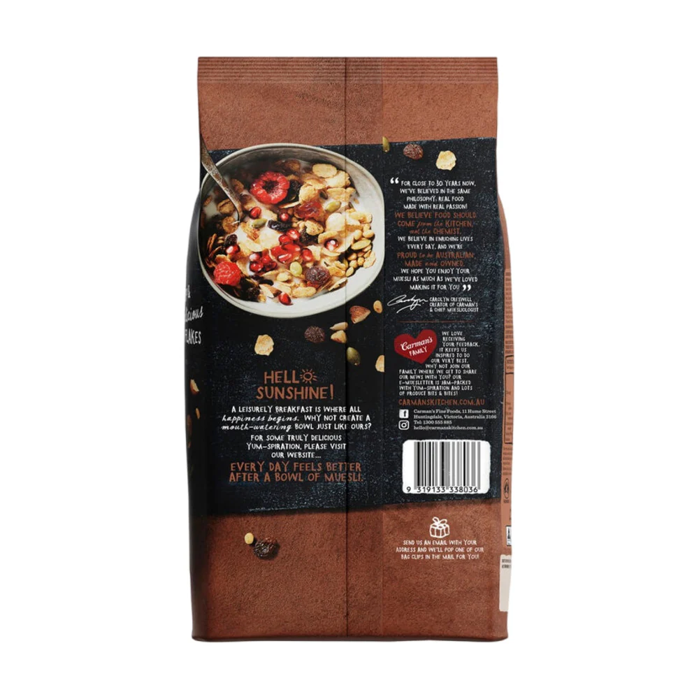 Carman's Crispy Deluxe Fruit & Nut Gluten-Free Muesli - 1.2kg - Image 3