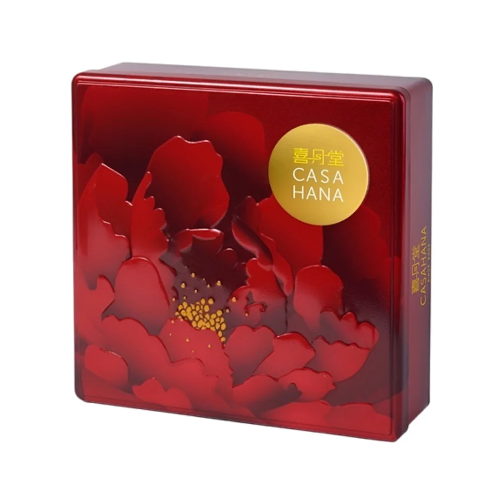 CASA HANA Autumn Radiance 4E Series Assorted Mooncakes Gift Box – Musang King Durian, Taro Black Sesame, Five-Nut & Coconut Jade (4 Pieces, 680g)