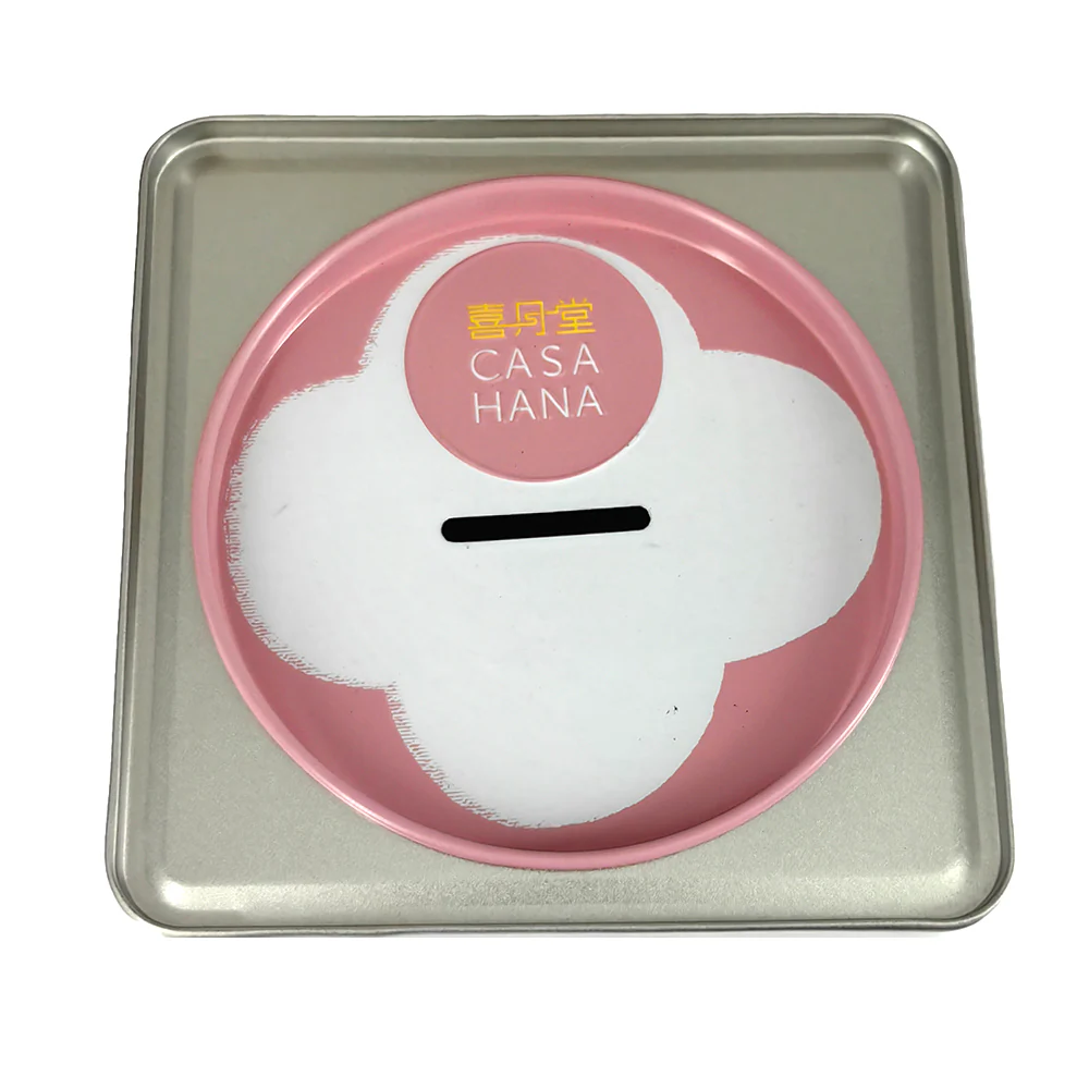 Casa Hana Coin Bank Gift Box with 2 Pieces - Pink, 340g - Image 2