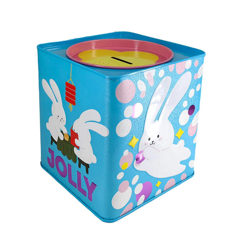 Casa Hana Gift Box with Coin Bank Design - 2 Pieces, Blue, 340g - Image 2
