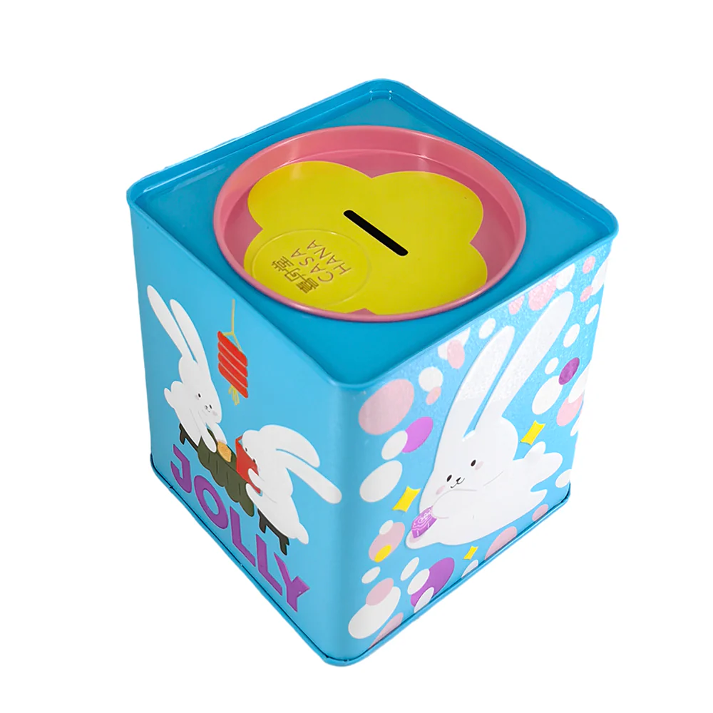 Casa Hana Gift Box with Coin Bank Design - 2 Pieces, Blue, 340g - Image 3