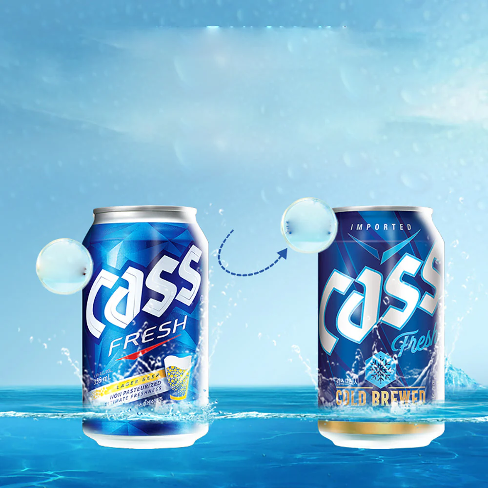Cass Fresh Lager Beer - 355ml x 24 Cans - Image 4