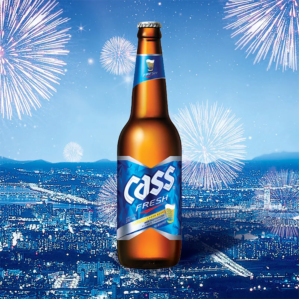 Cass Korean Beer in Glass Bottles - 330ml, 6 Pack - Image 4