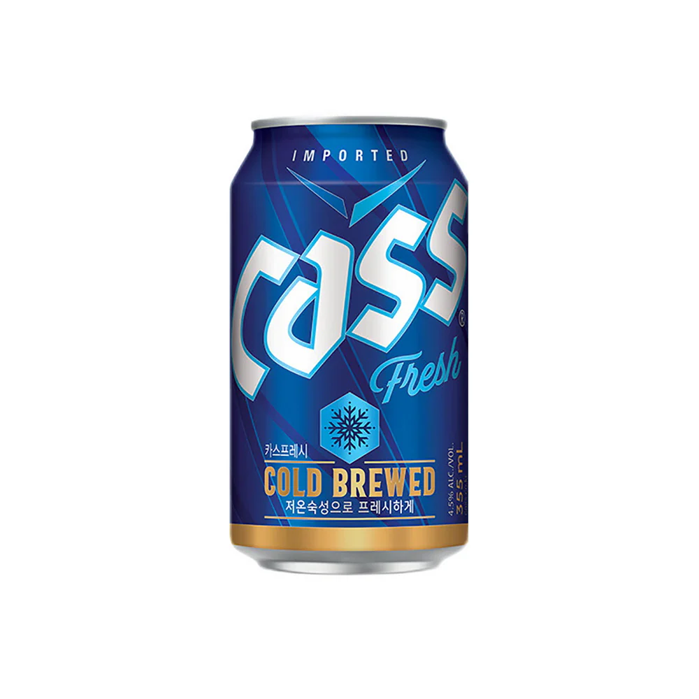 Cass Korean Canned Beer 4.6% 355ml