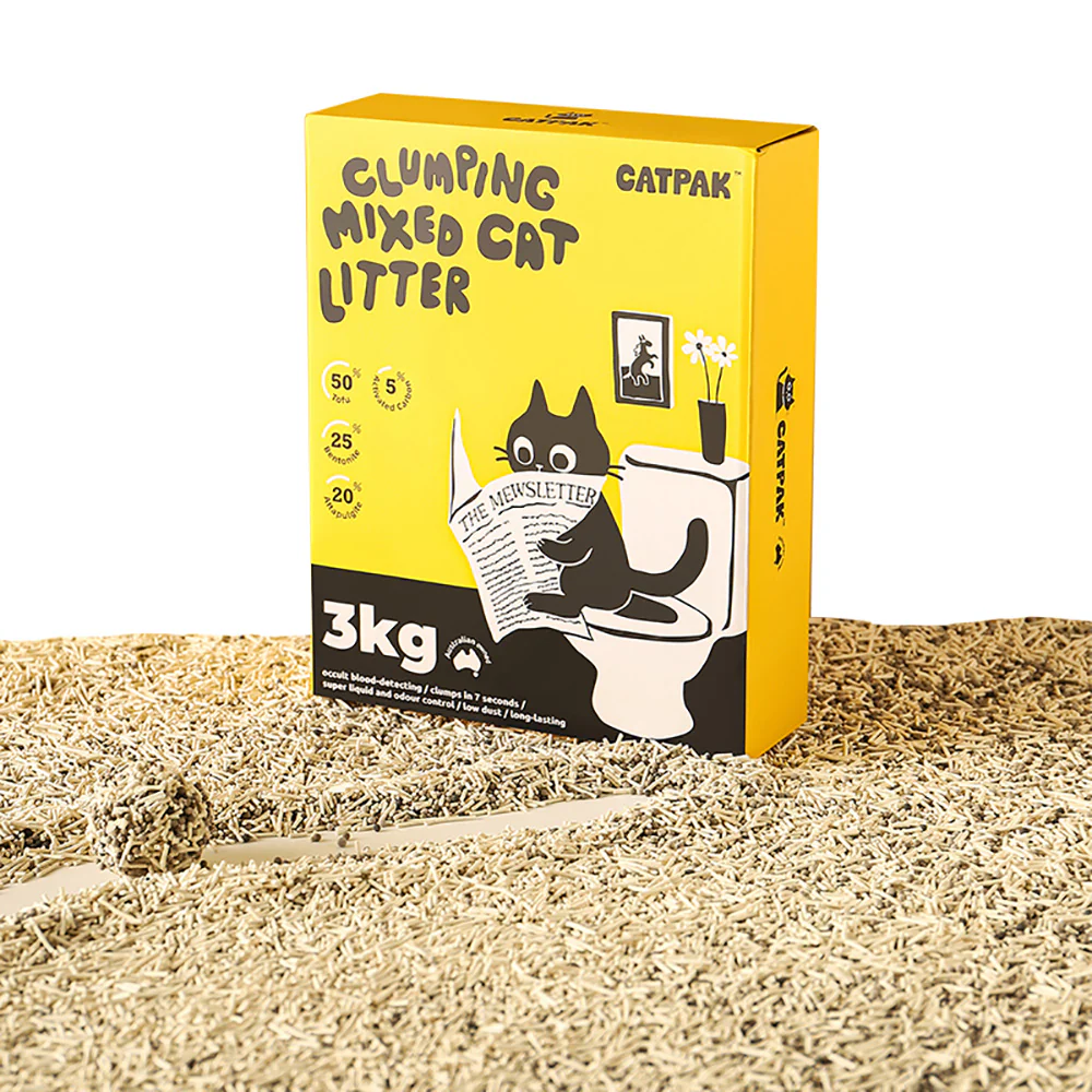 Catpak Clumping Mixed Cat Litter - 3kg x 2 - Image 3