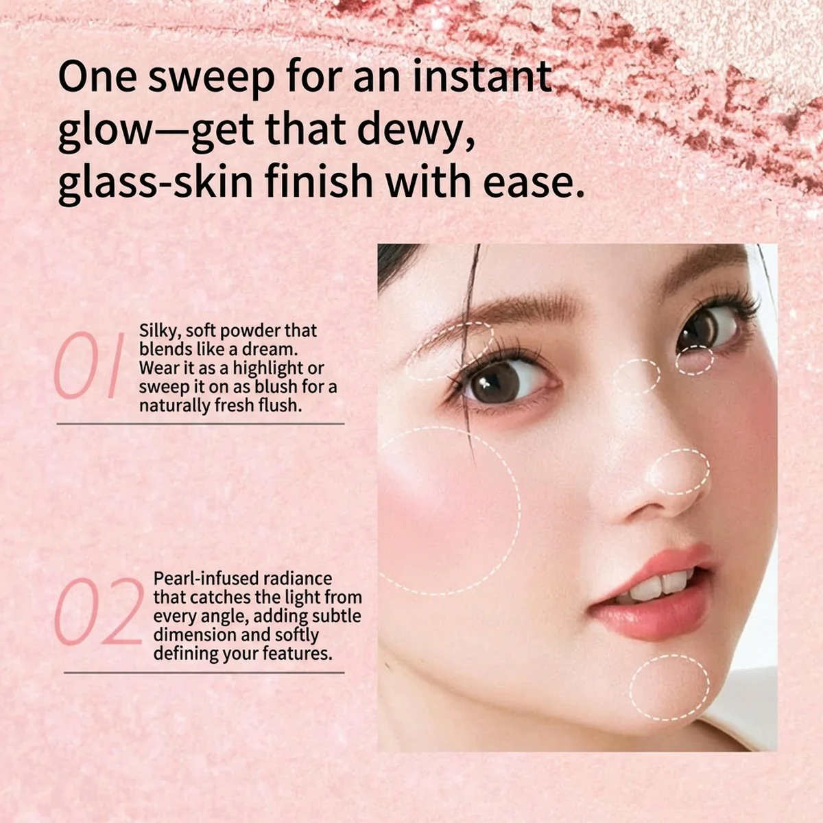 CEZANNE Pearl Glow Highlight – Luminous Powder Highlighter (Assorted Shades) - Image 3