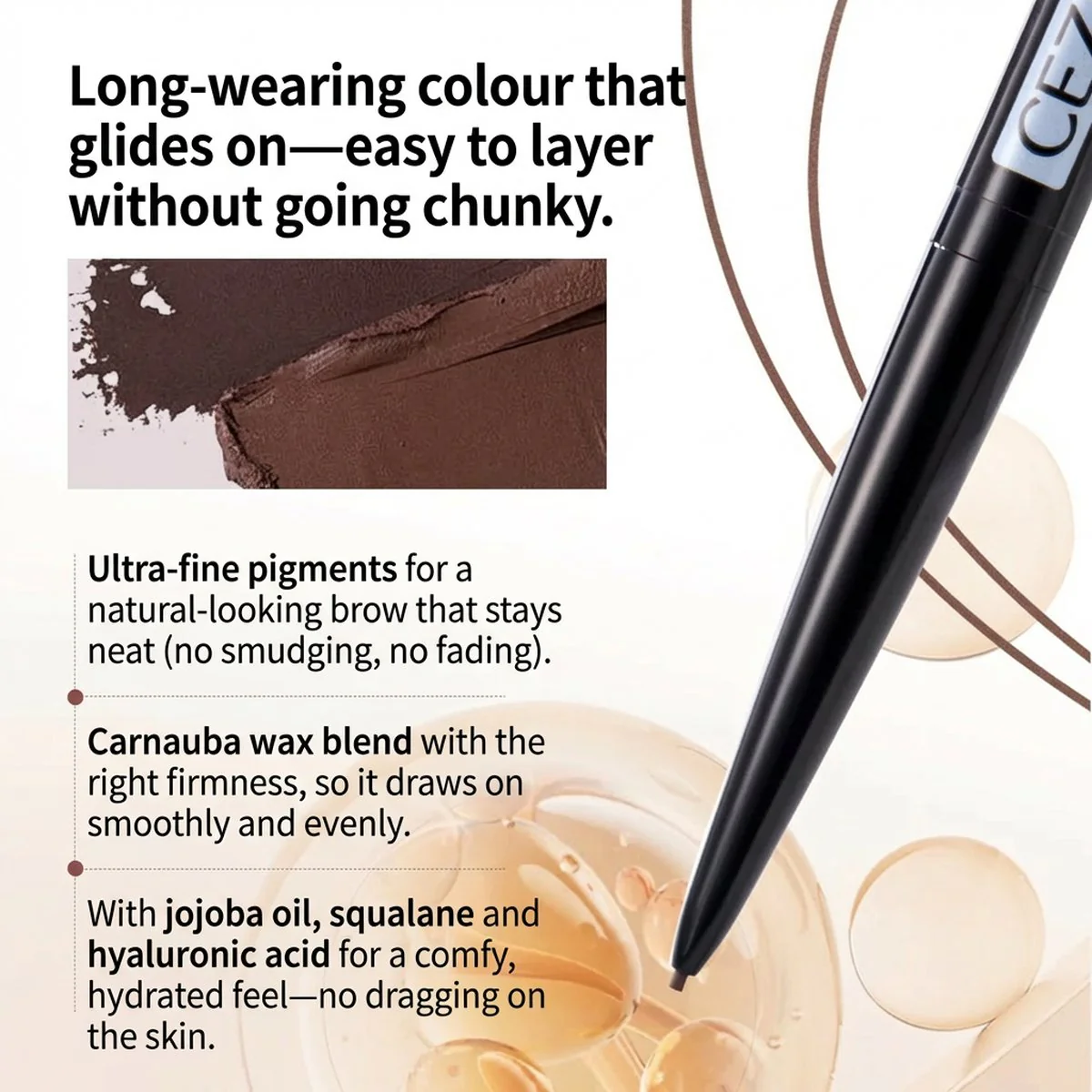 CEZANNE Super Slim Eyebrow Pencil 0.02g – Multiple Shades - Image 4