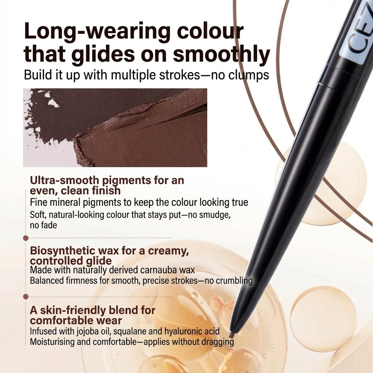 CEZANNE Super Slim Eyebrow Pencil 0.02g – Ultra-Fine 0.9mm Tip, Multiple Shades - Image 4