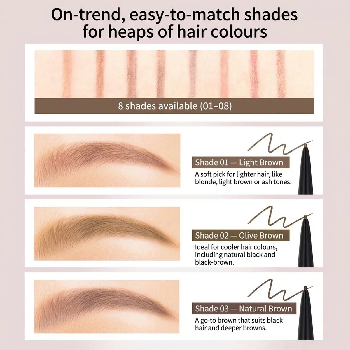 Cezanne Super Slim Eyebrow Pencil 0.02g – Ultra-Fine 0.9mm Tip (Multiple Shades) - Image 2