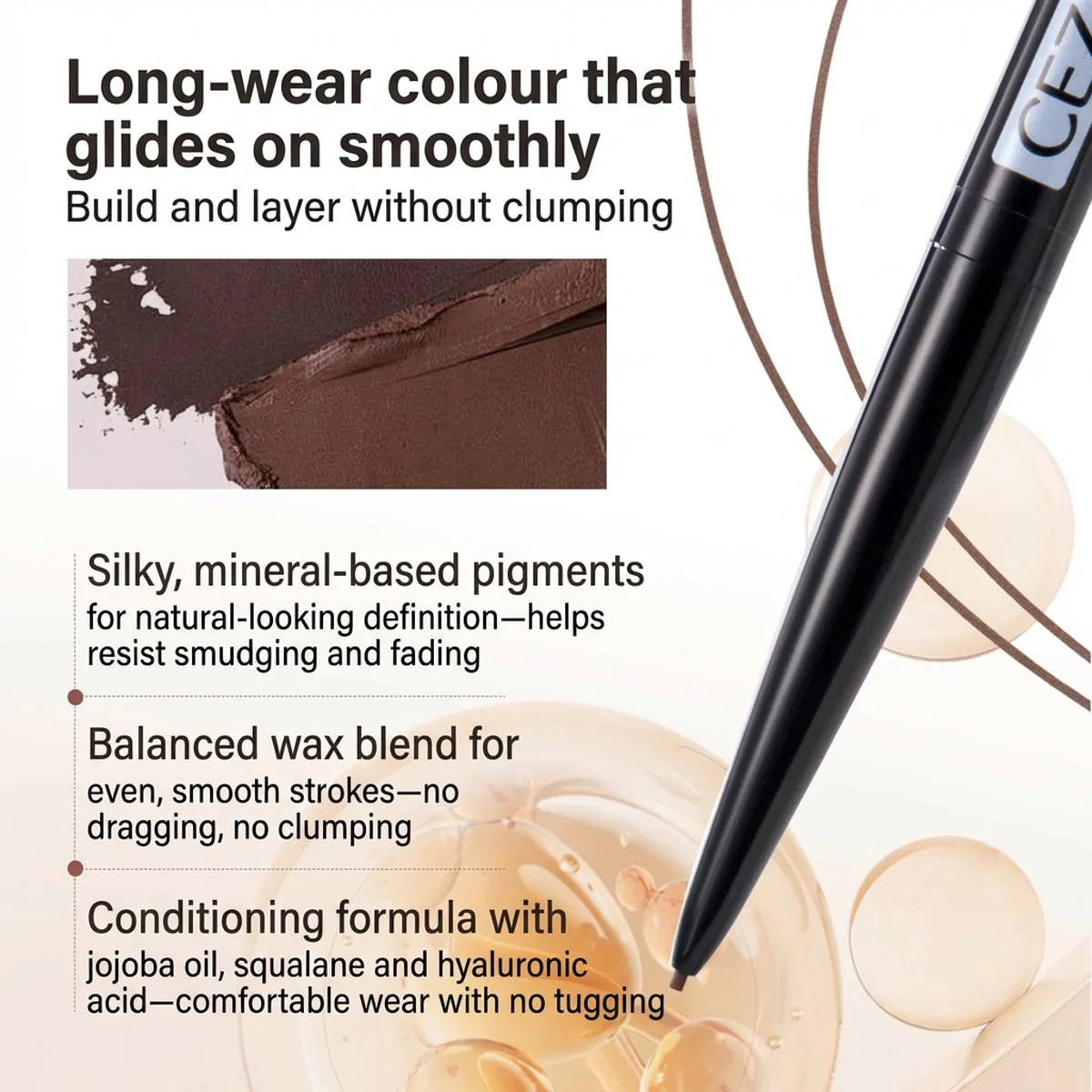 Cezanne Super Slim Eyebrow Pencil 0.02g – Ultra-Fine 0.9mm Tip (Multiple Shades) - Image 4