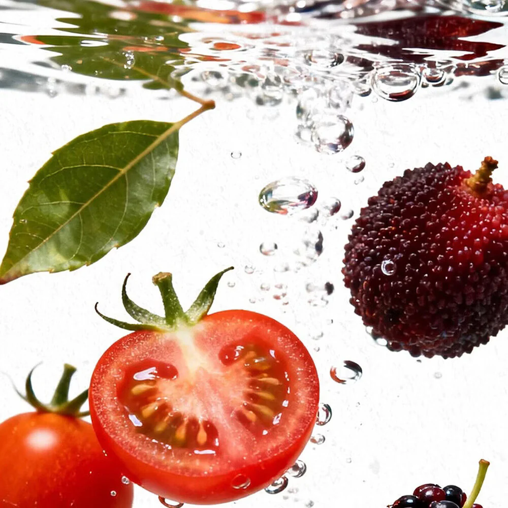 Cha Xiaokai Light Fruit & Veggie Tea Drink – Bayberry, Mulberry & Cherry Tomato 450ml - Image 2