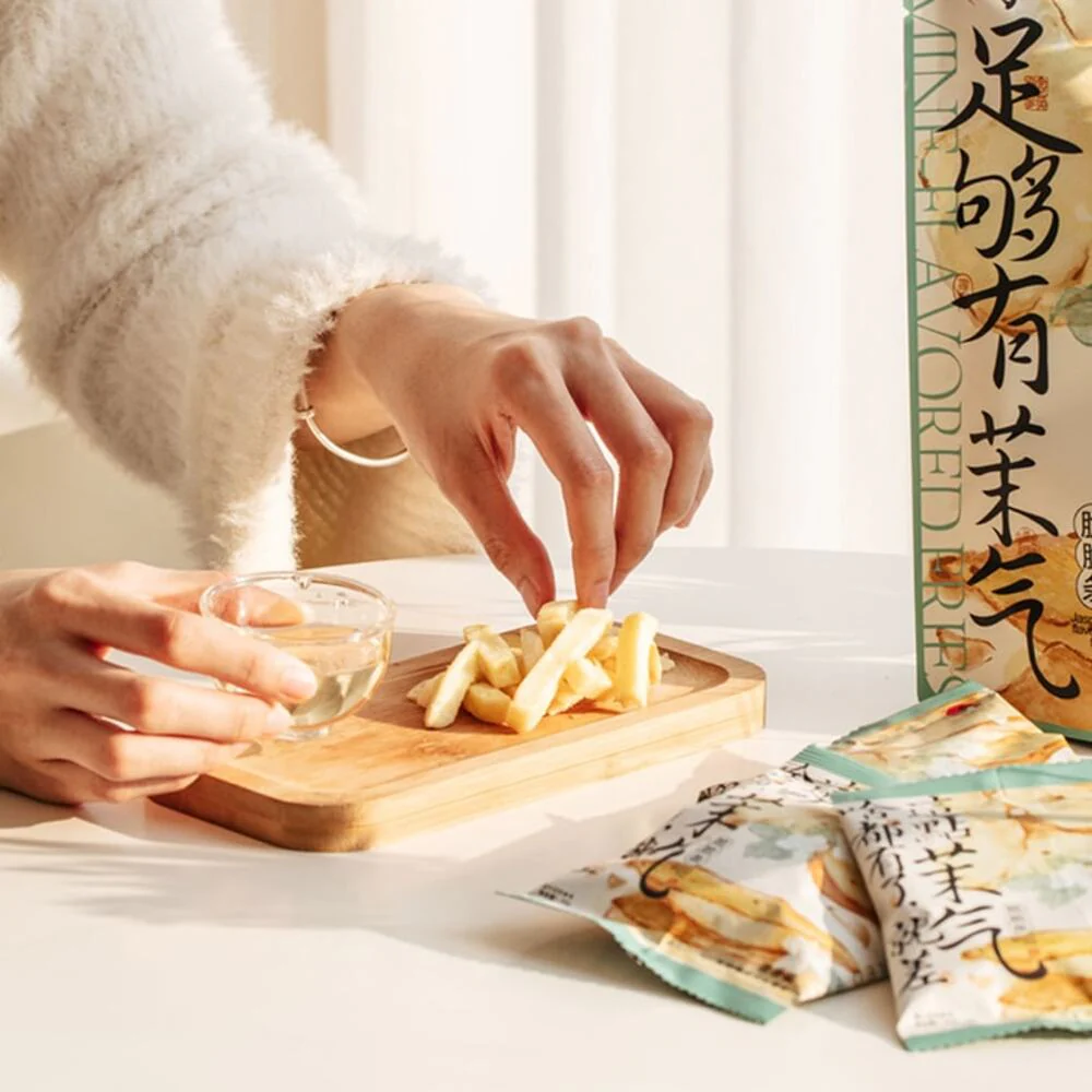 Cha Yan Yue Se Jasmine Tea Crispy Potato Sticks 20g – Light Crispy Fries Snack - Image 4