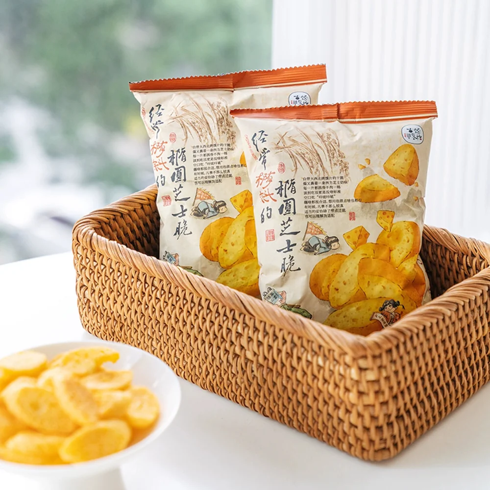 Cha Yan Yue Se Oval Cheese Crisps - 30g - Image 4