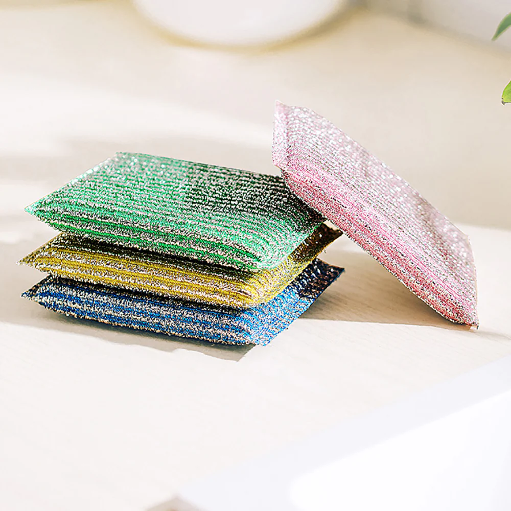 Chahua Colorful Soft Scrubbing Pads - 4 Pieces - Image 2