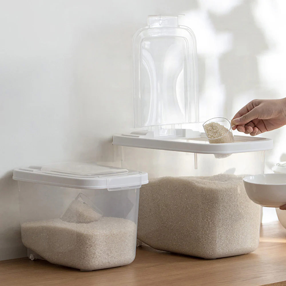 Chahua Mina Flip-Top Rice Container S - Holds 5kg