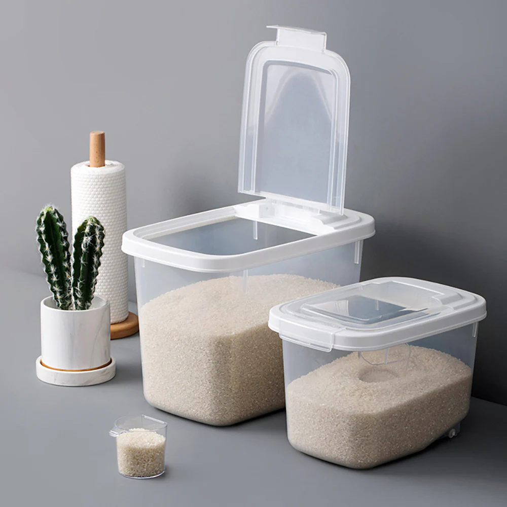 Chahua Mina Flip-Top Rice Container S - Holds 5kg - Image 2