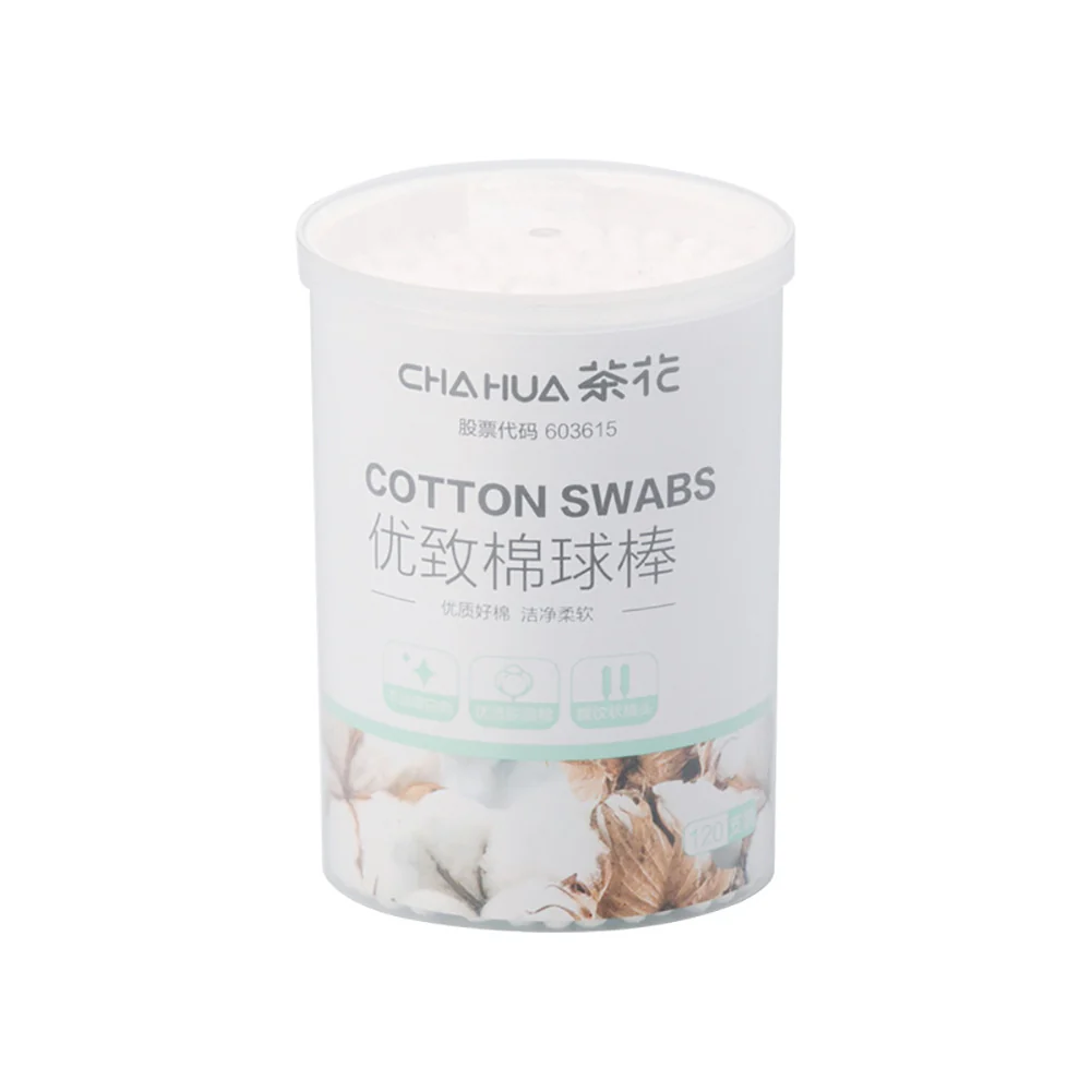 Chahua Premium Cotton Swabs - 120 Pieces