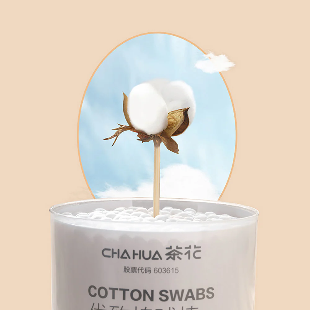 Chahua Premium Cotton Swabs - 120 Pieces - Image 2