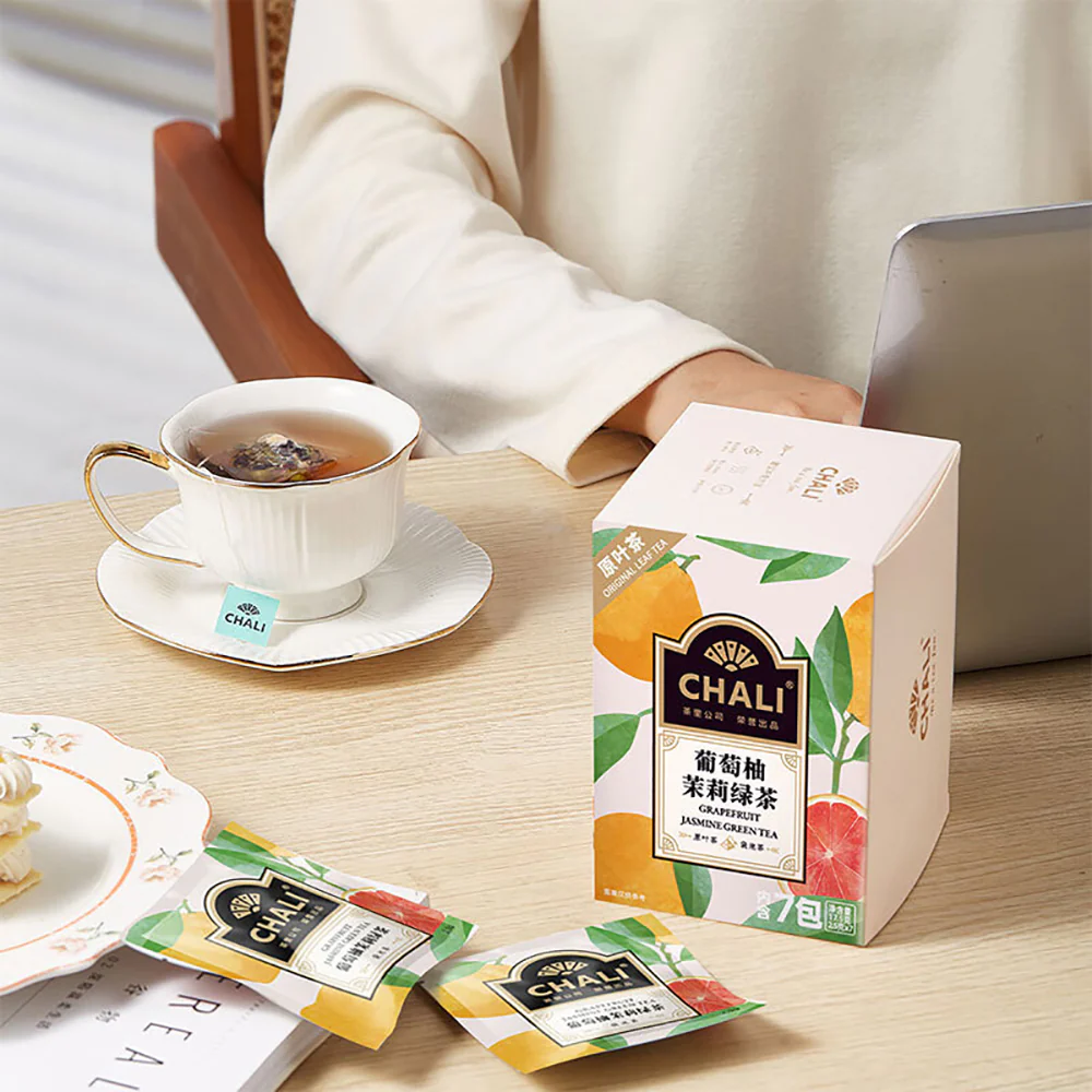 Chali Grapefruit Jasmine Green Tea Bags - 17.5g - Image 2