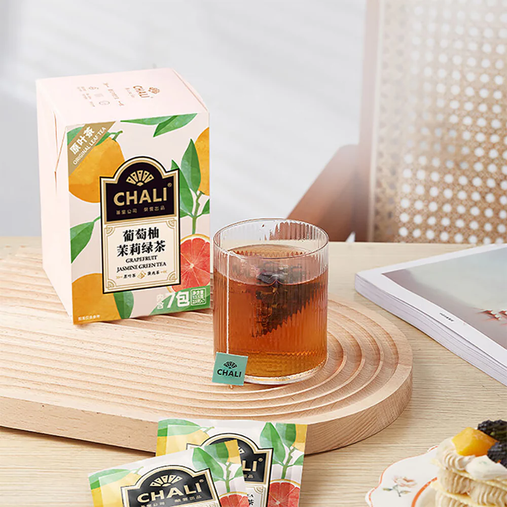 Chali Grapefruit Jasmine Green Tea Bags - 17.5g - Image 3