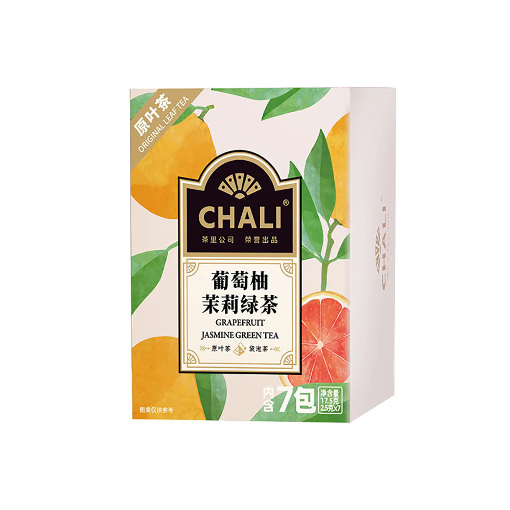 Chali Grapefruit Jasmine Green Tea Bags - 17.5g - Image 4