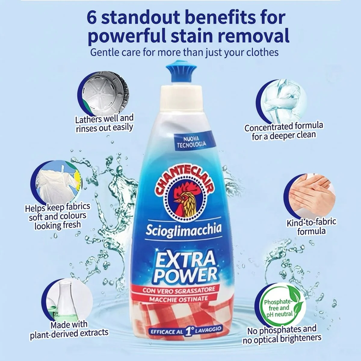Chanteclair Extra Power Stain Remover 375ml - Pre-Treat for Tough Laundry Stains