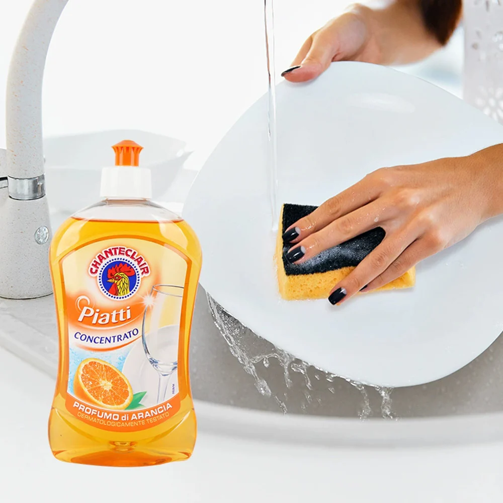 Chanteclair Piatti Orange Scent Concentrated Dishwashing Liquid 500ml - Citrus Dish Soap - Image 2