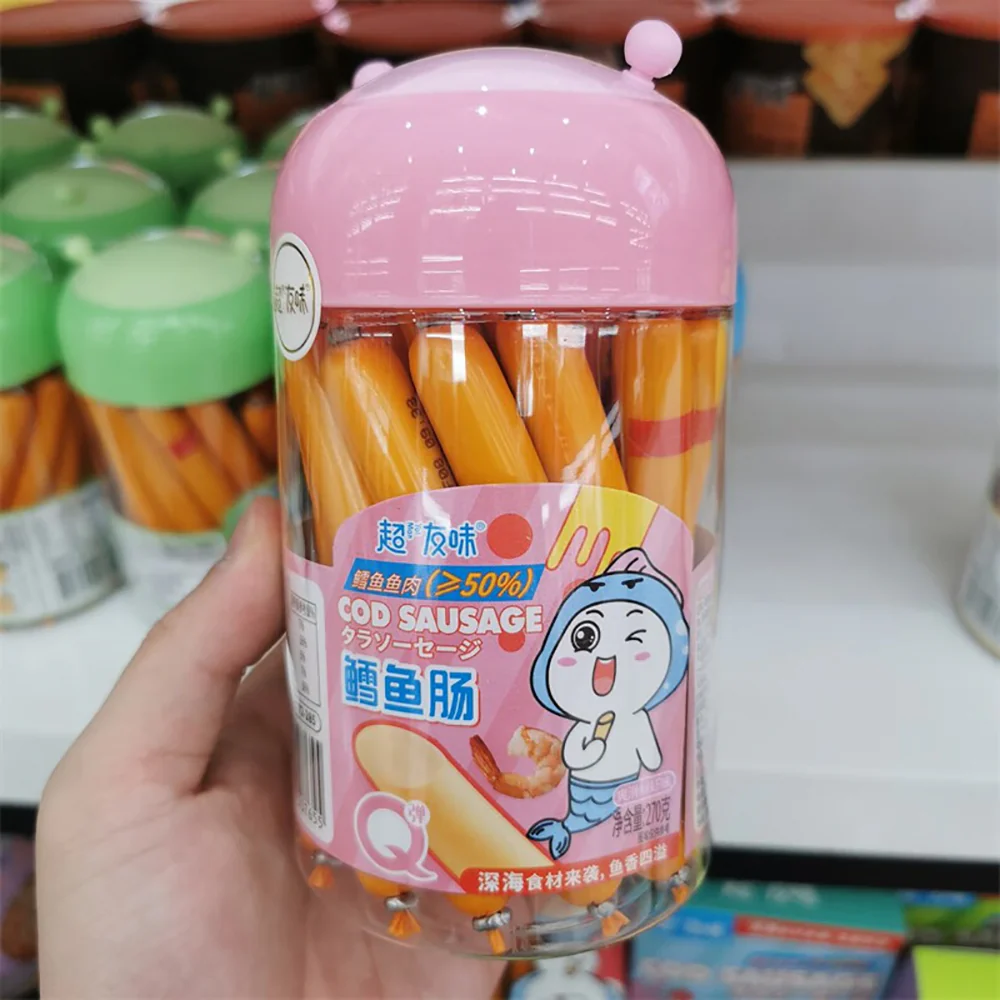Chaoyouwei Cod Sausage with Shrimp Flavor - 270g - Image 2