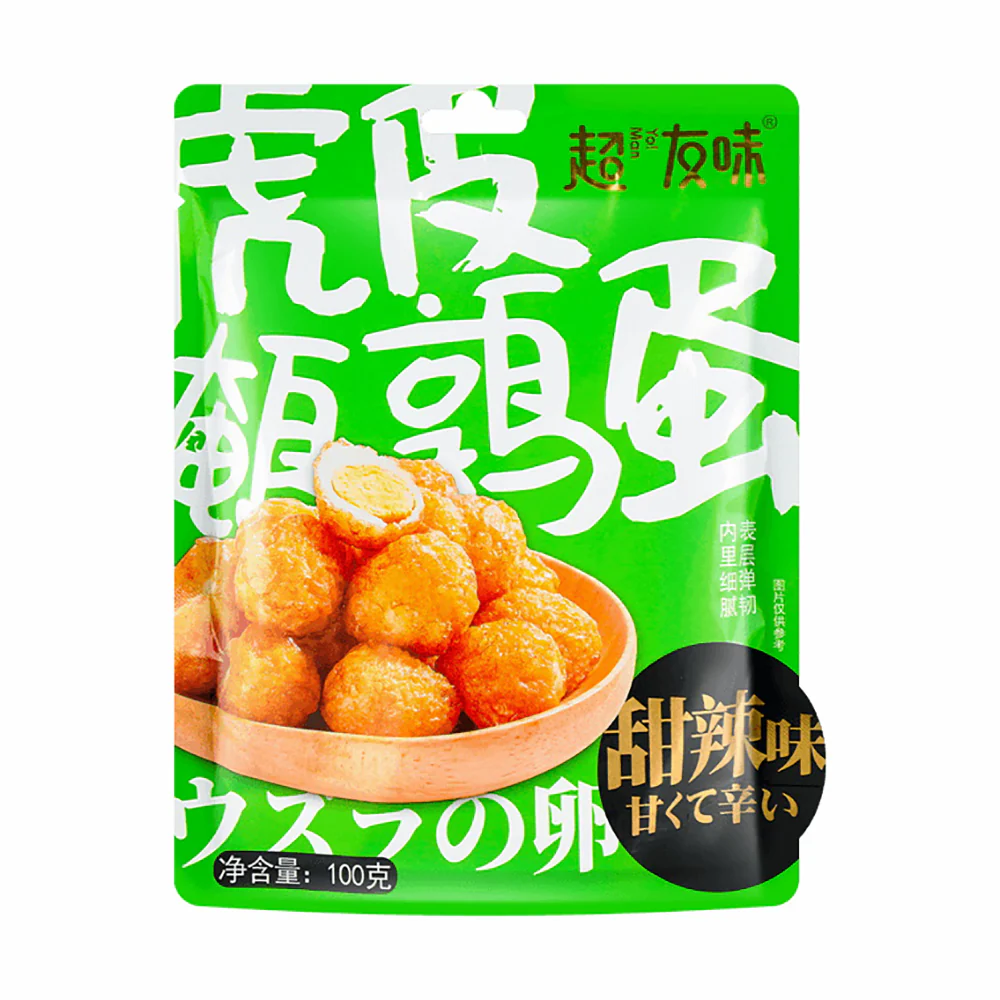 Chaoyouwei Sweet and Spicy Tiger Skin Quail Eggs - 100g