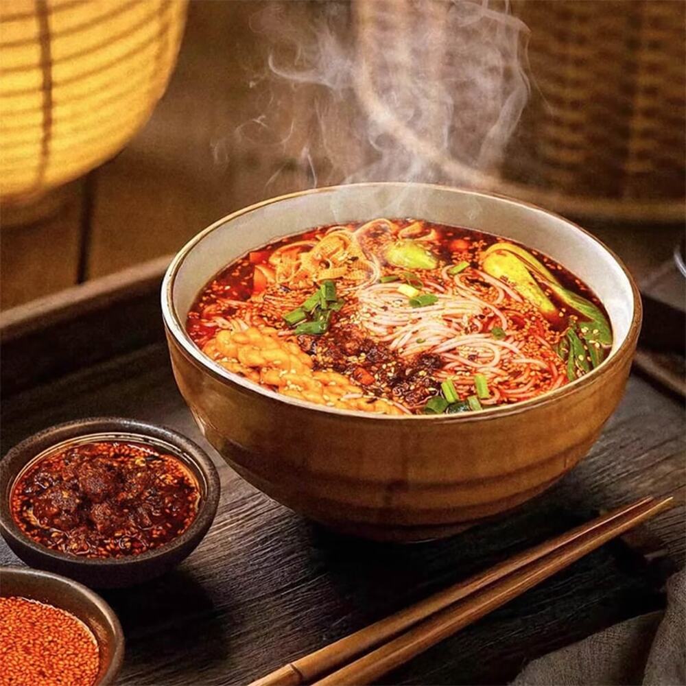 CheChe Shaanxi Youpo Lazi Chili Oil Rice Noodles – 200g - Image 2