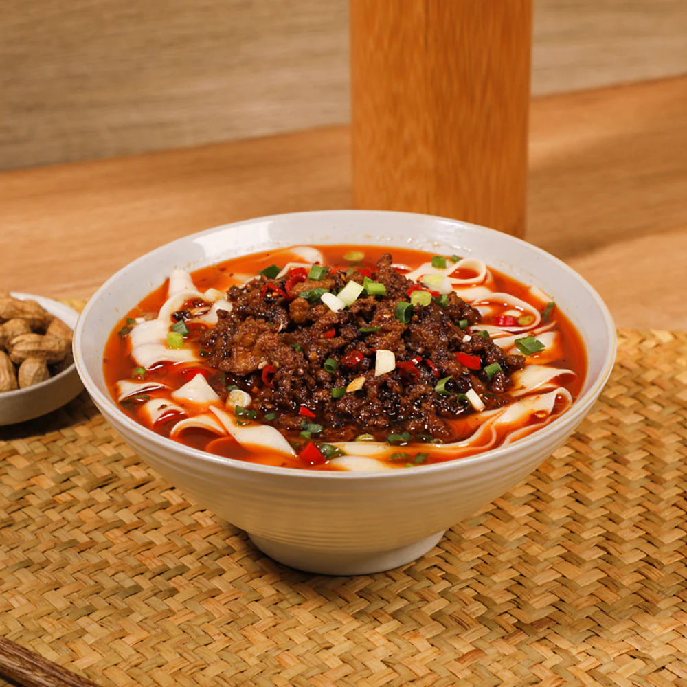 Chen Keming Wide Wavy Noodles - 150g - Image 3