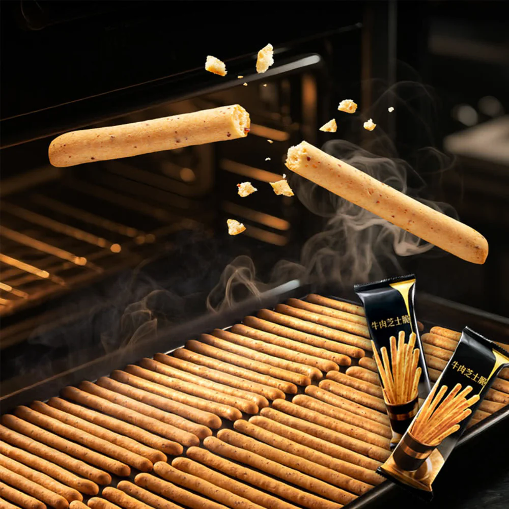 Chengwei Space Beef & Cheese Crunchy Sticks 600g - Limited Import - Image 2