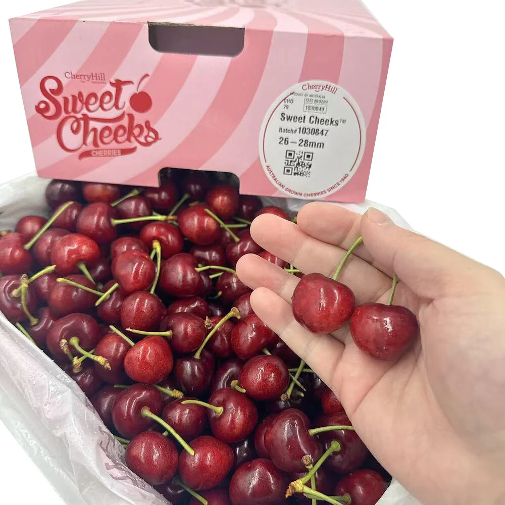 CherryHill Sweet Cheeks Low-Acid Cherries Gift Box 26–28mm 2kg - Image 3