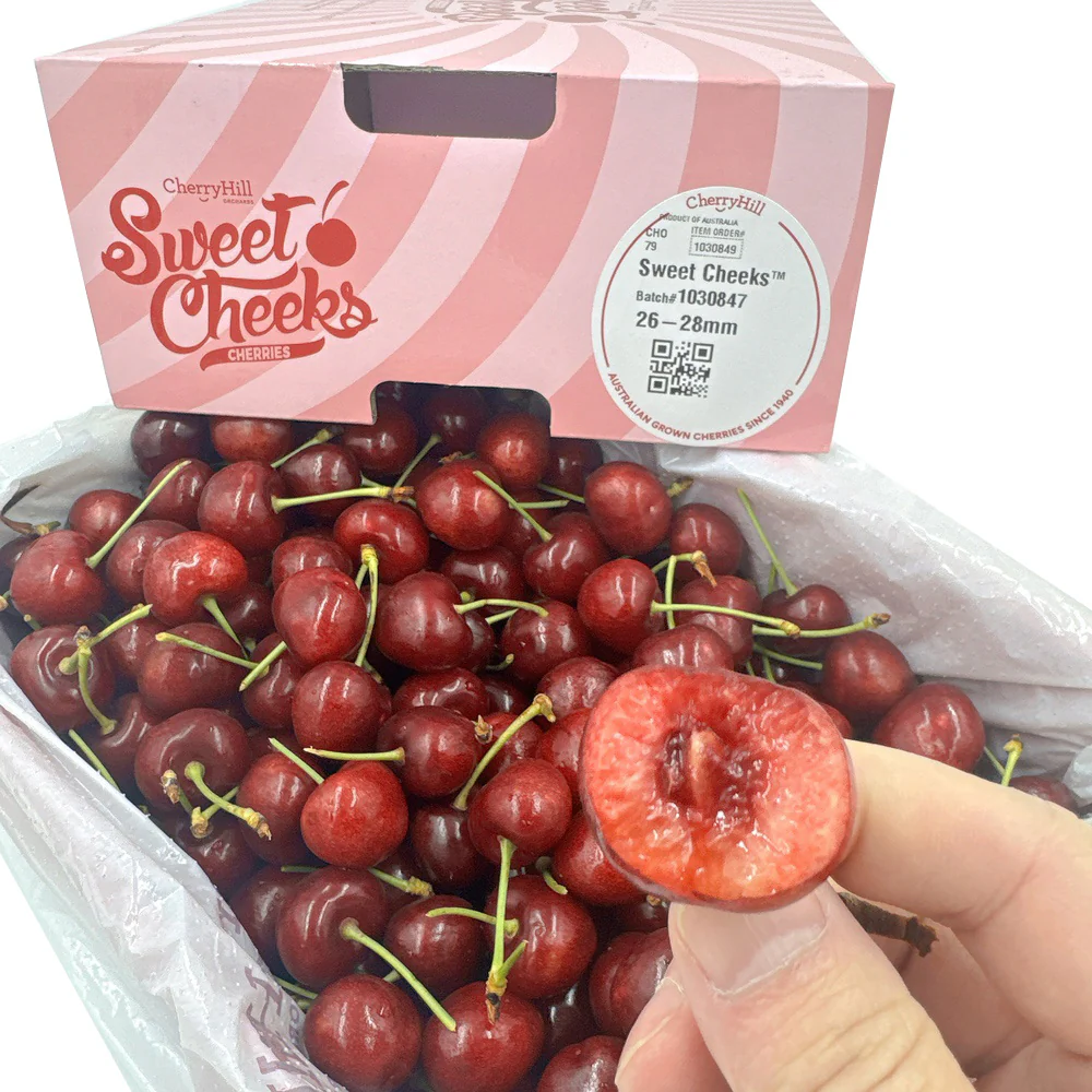 CherryHill Sweet Cheeks Low-Acid Cherries Gift Box 26–28mm 2kg - Image 4