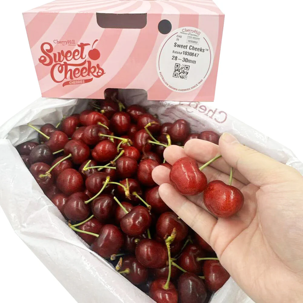 Cherryhill Sweet Cheeks Zero-Acid Cherries 28–30mm Gift Box – 2kg - Image 3