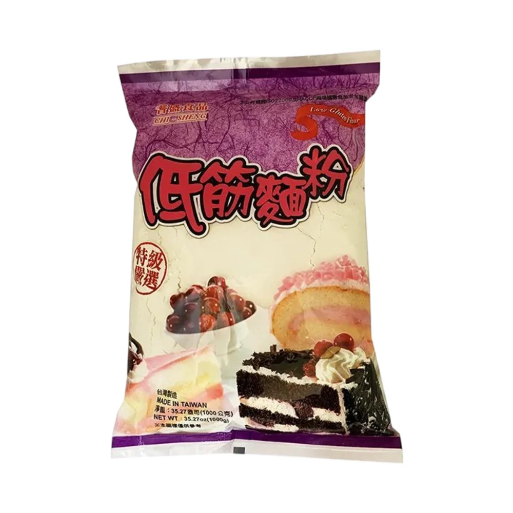 Chi Sheng Cake Flour (Low-Gluten) 500g - For Soft Cakes & Pastries