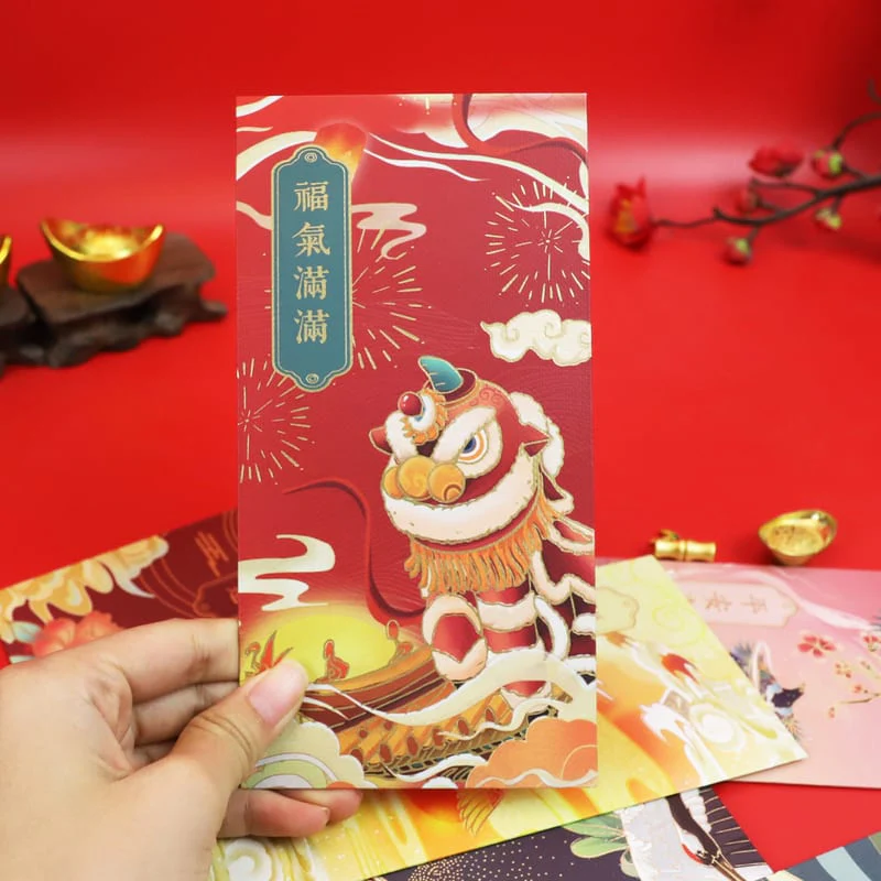 Chinese Style Red Envelopes - Mixed Pack of 6 - Image 2
