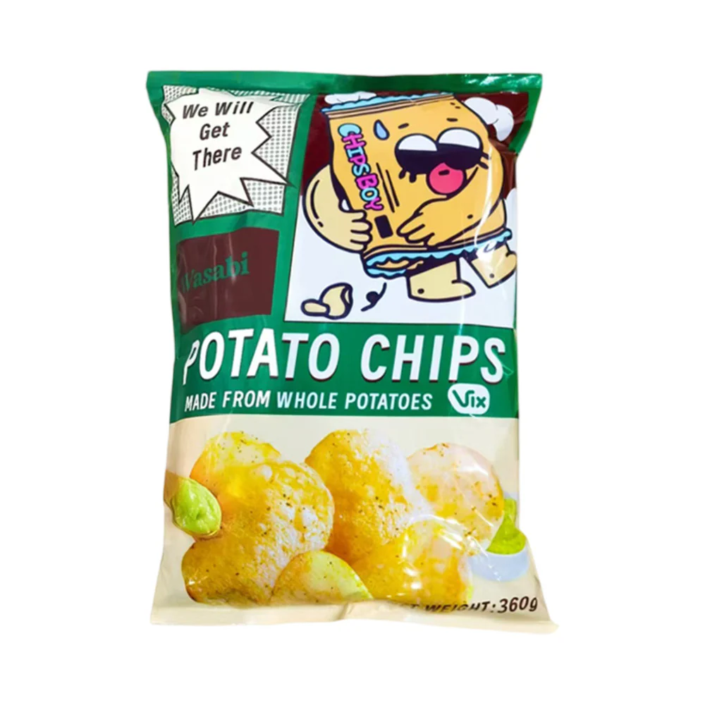 Chips Boy Wasabi Potato Chips 360g – Limited Import, Made from Whole Potatoes