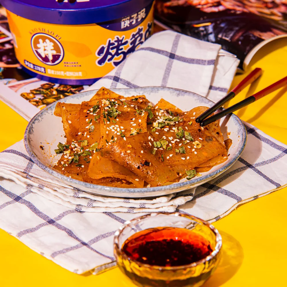 Chopsticks Said Grilled Sweet Potato Noodles - Spicy Red Oil Flavor, 209g - Image 2