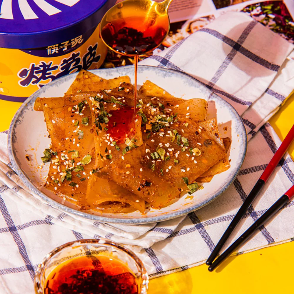 Chopsticks Said Grilled Sweet Potato Noodles - Spicy Red Oil Flavor, 209g - Image 3